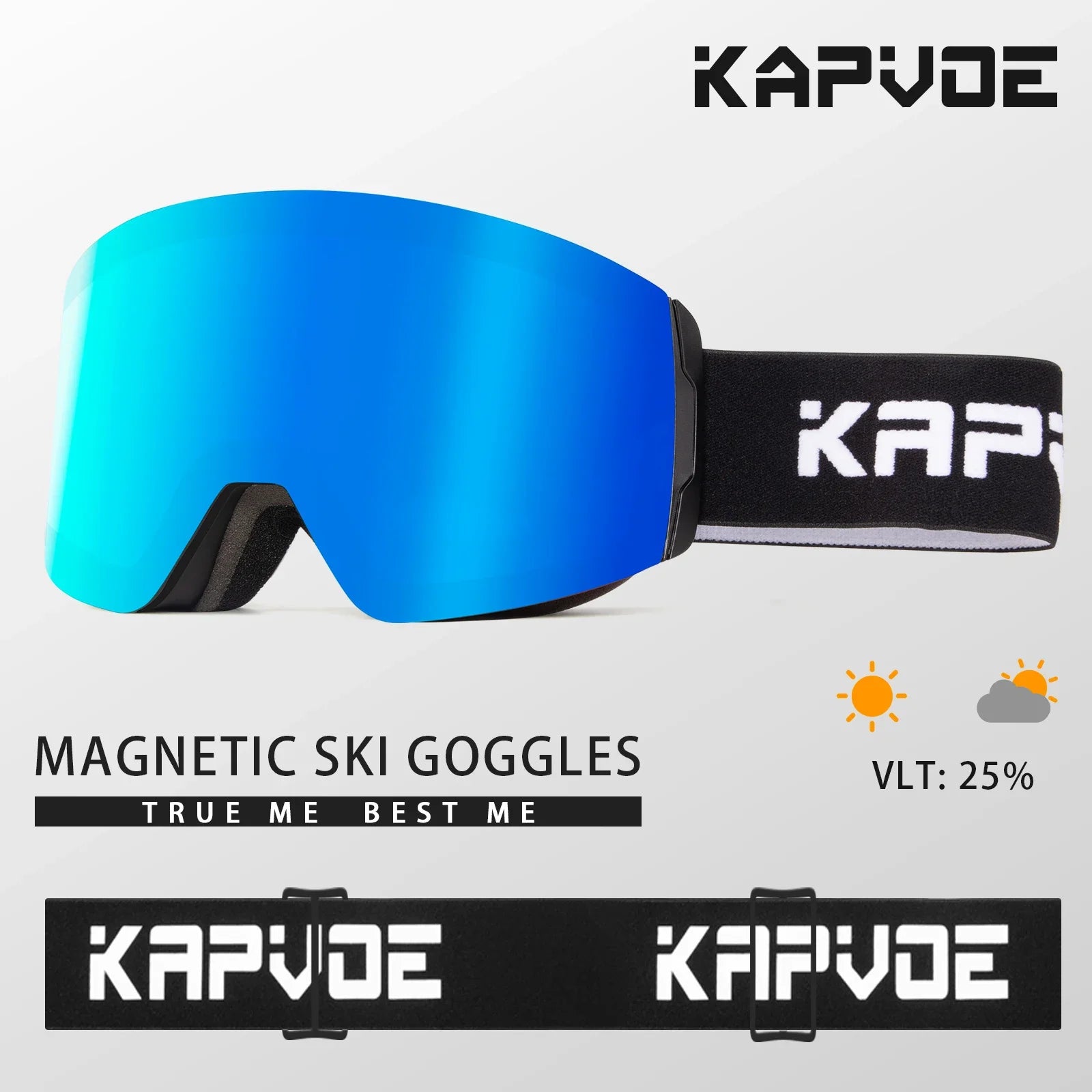 Photochromic Magnetic Ski Goggles With Anti Fog Uv400 Lenses 1005007360922362-Photochromic-RE-01