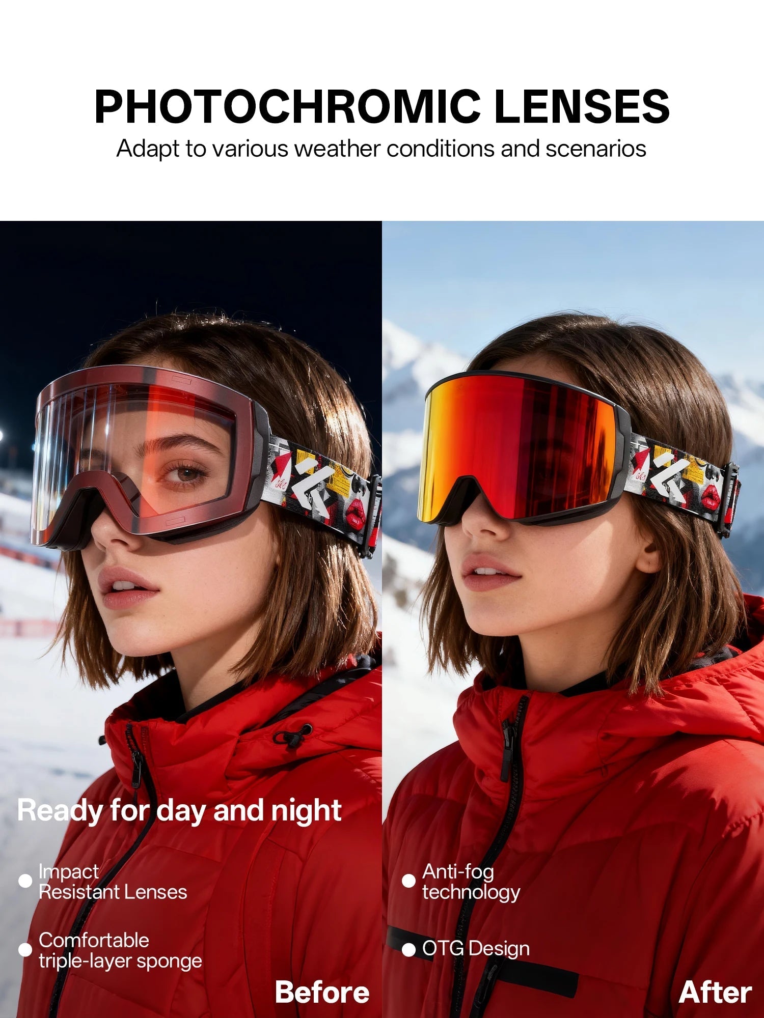 Photochromic Magnetic Ski Goggles With Anti Fog Uv400 Lenses 1005007360922362-Photochromic-RE-01