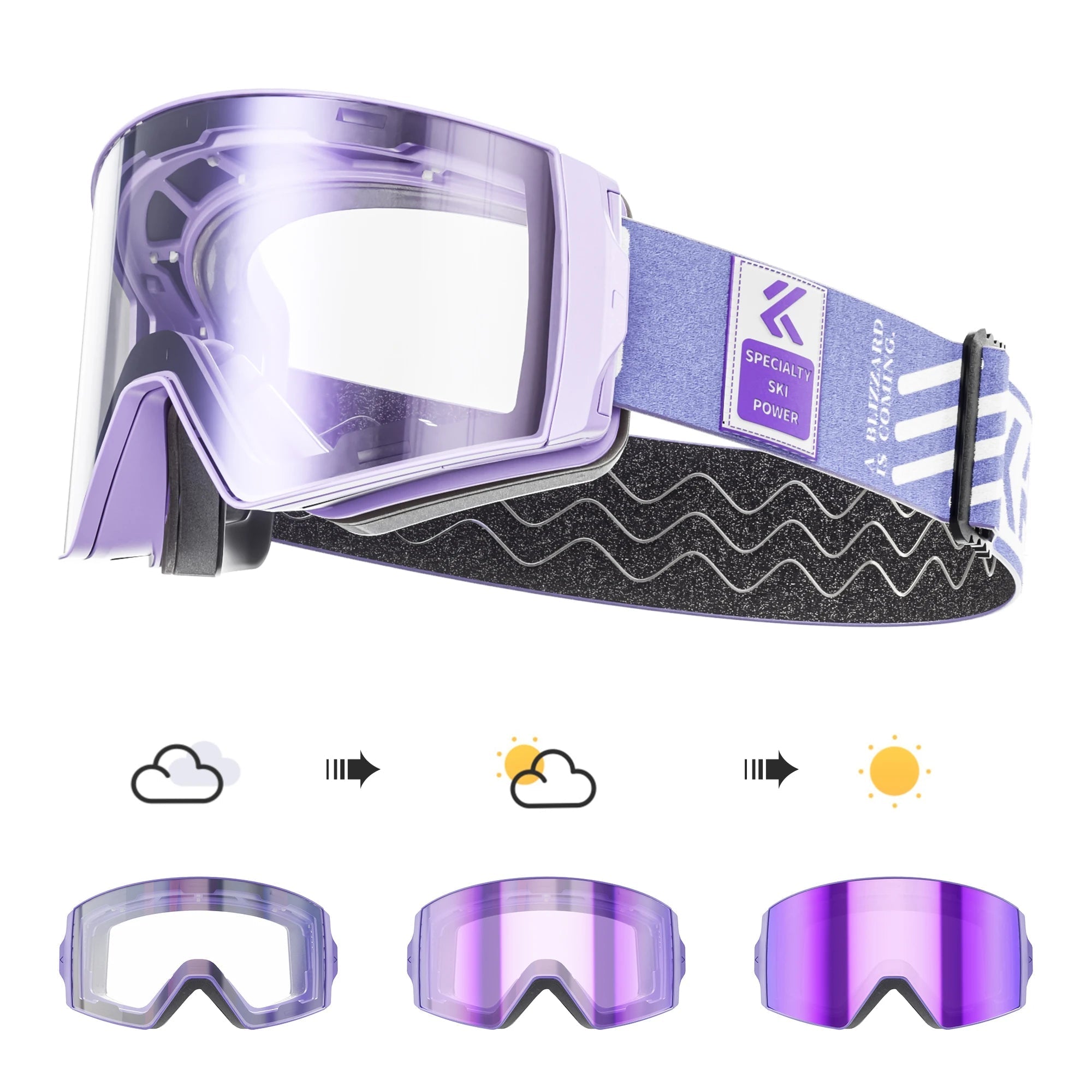 Photochromic Otg Ski Goggles With Magnetic Lens Uv400 Anti Fog 1005008169217334-DZ-K721-Q-01
