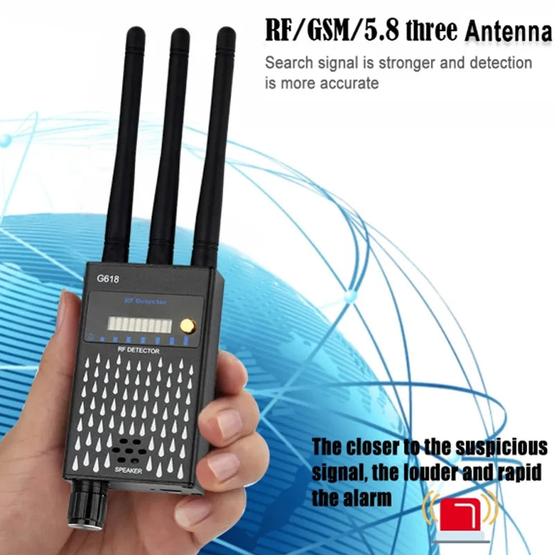 Portable Rf Signal Detector With Antennas For Gps Trackers And Cameras 1005008523857605-G618