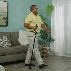 Lightweight Telescopic Folding Walking Cane with 360° Traction Tip