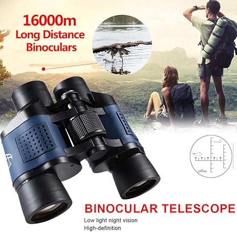 Professional Night Vision Infrared Long-Range Binoculars, Telescope 60X60 HD Vision Binoculars High Power