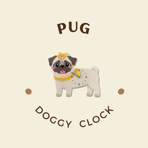 Playful Doggy Wall Clock