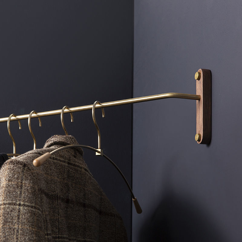 Wall-Mounted Bedroom Corner Clothes Rack For Space Saving