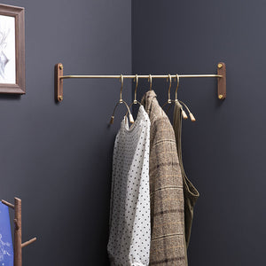 Wall-Mounted Bedroom Corner Clothes Rack For Space Saving