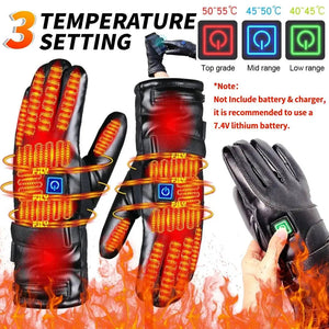 Rechargeable Heated Touchscreen Gloves With Three Temperature Levels For Outdoor Sports 1005010611677913-al