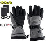 Rechargeable Heated Waterproof Touchscreen Gloves With Batteries For Skiing Motorcycling 1005009945599517-HG1-Grey