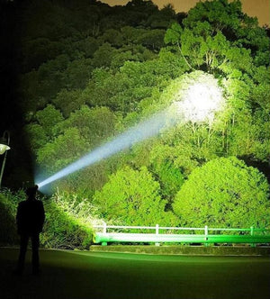 Rechargeable LED Flashlight 90000 Lumens Waterproof Zoomable for Outdoor Use