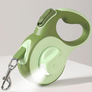 Retractable Dog Leash With Flashlight, 4 In 1 Dog Leash Retractable, Anti-Slip Handle