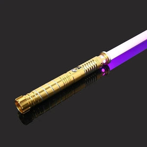 RGB Metal Lightsaber Toy with Sound, 14 Colors, USB Charge