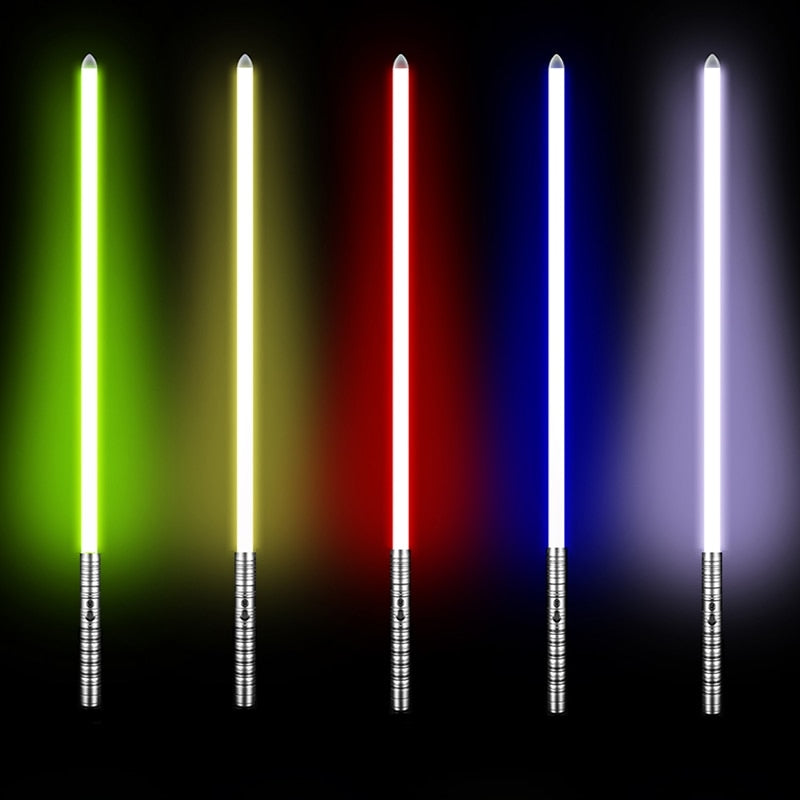 RGB Metal Lightsaber Toy with Sound, 14 Colors, USB Charge