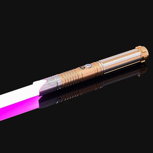 RGB Metal Lightsaber Toy with Sound, 14 Colors, USB Charge