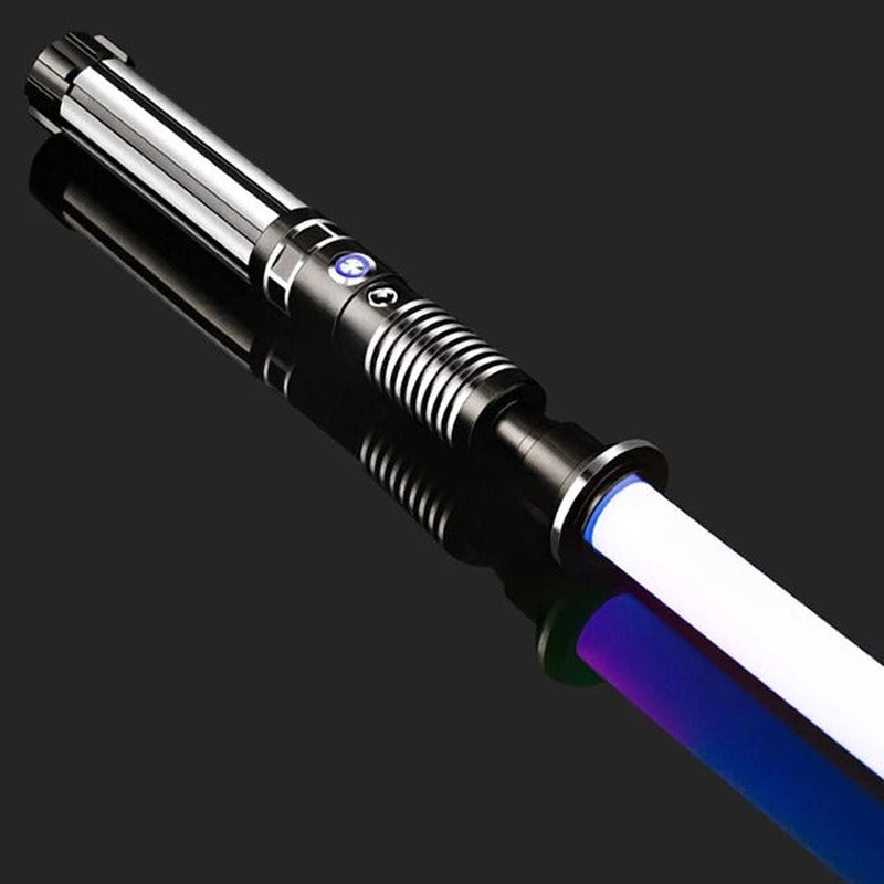RGB Metal Lightsaber Toy with Sound, 14 Colors, USB Charge