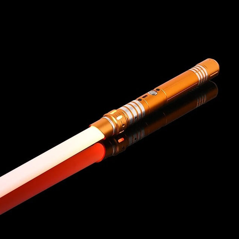 RGB Metal Lightsaber Toy with Sound, 14 Colors, USB Charge
