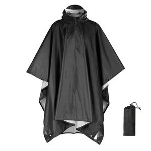 3-In-1 Military Waterproof Poncho Outdoor Travel Rainwear