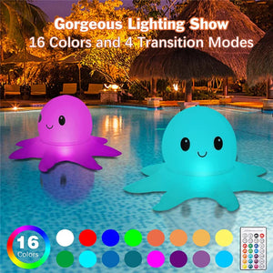 Solar Floating Pool Lights, IP68 Waterproof with 16 Colors