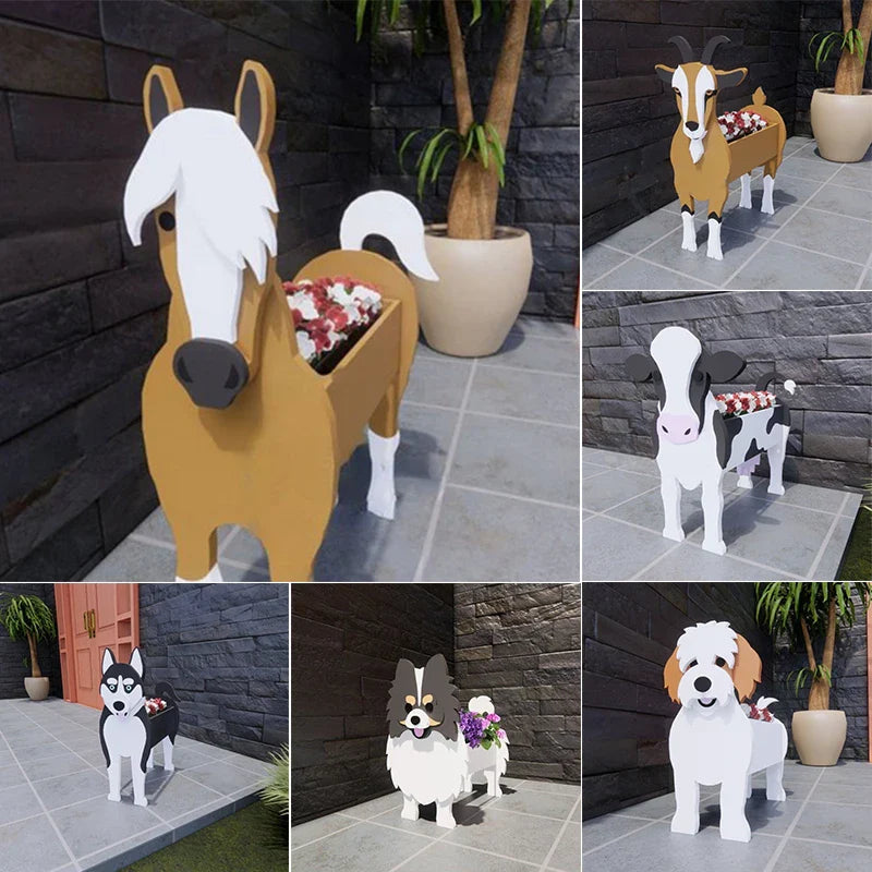 DIY Animal Planter PVC Garden Decor