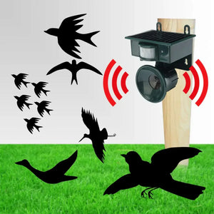 Ultrasonic Solar-Powered Waterproof Outdoor Animal Repellent