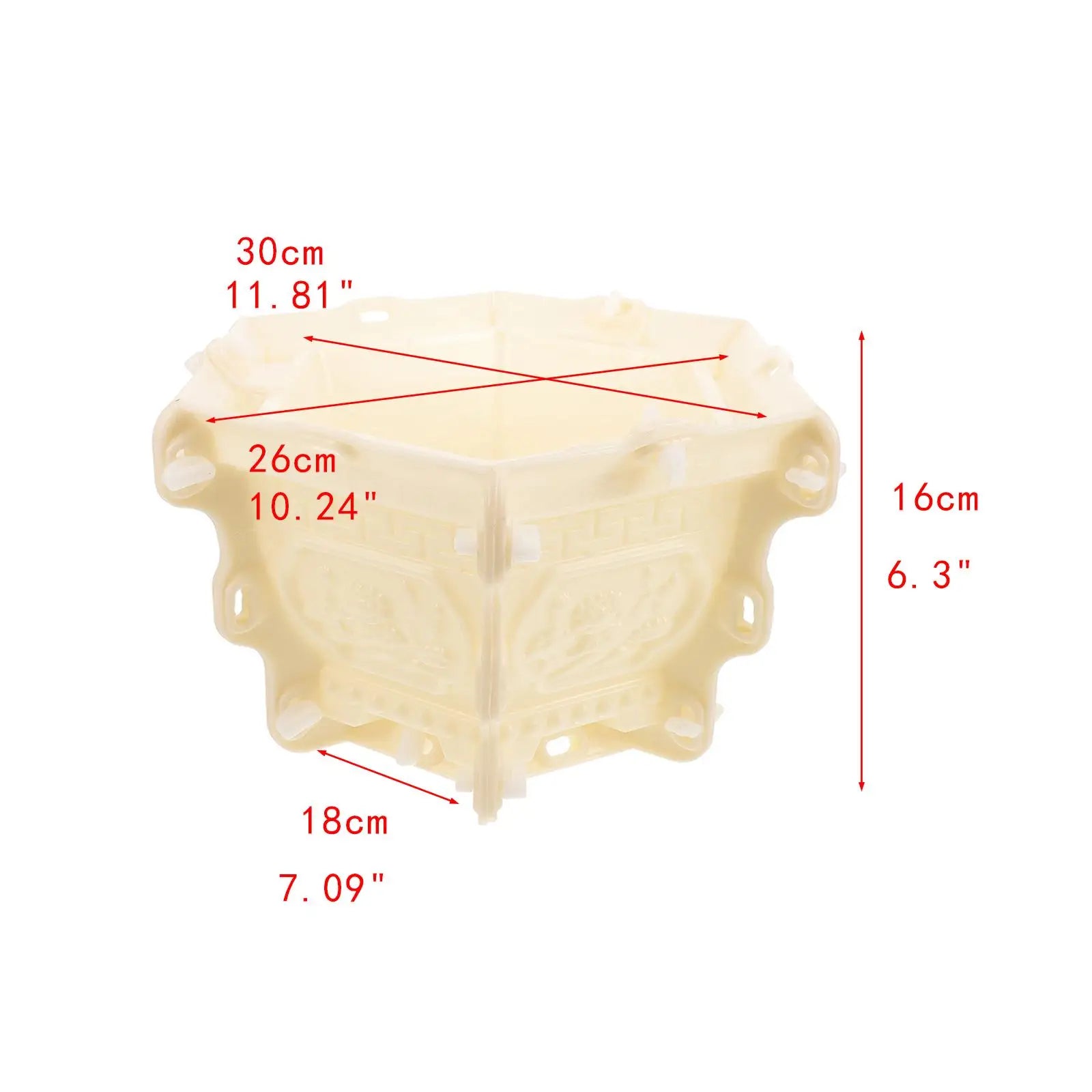 Large European Concrete Planter Mould for Garden Decor