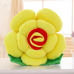 3D Rose Style Decorative Pillow for Home and Events