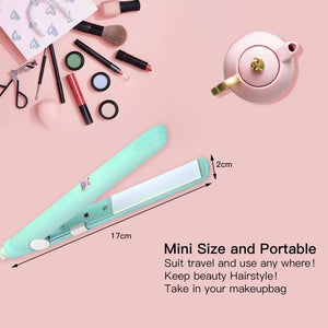 Mini Dual Voltage Hair Straightener & Curler