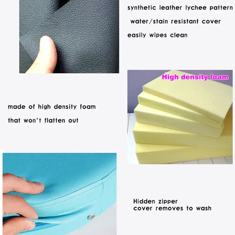 Waterproof Round Leather Cushion Seat Pad