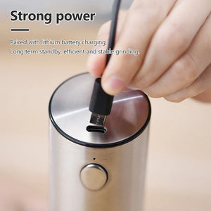 Stainless Steel Electric Pepper Grinder With Rechargeable Base
