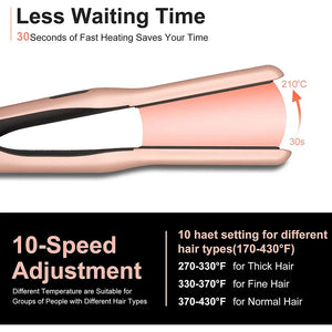 3/10 Inch Mini Flat Iron for Short Hair Styling