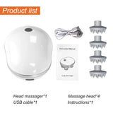 Red Light Electric Scalp & Body Massager with 4 Heads
