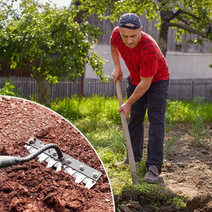 Carbon Steel Multi-Teeth Garden Weeding Rake Tool