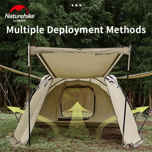 4-6 Person Geodesic Tunnel Tent 4 Season Double Layer
