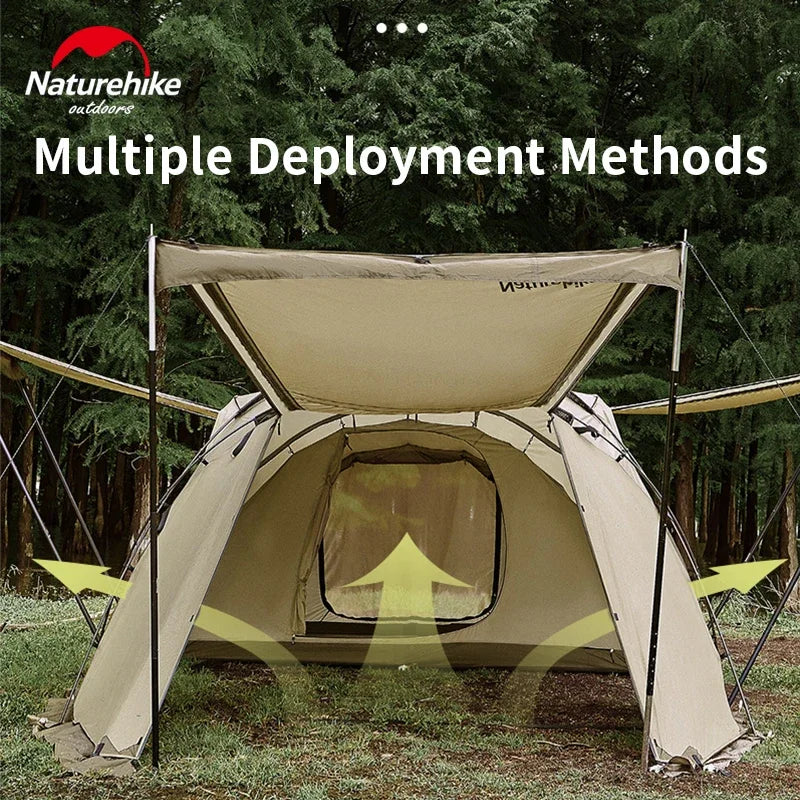 4-6 Person Geodesic Tunnel Tent 4 Season Double Layer