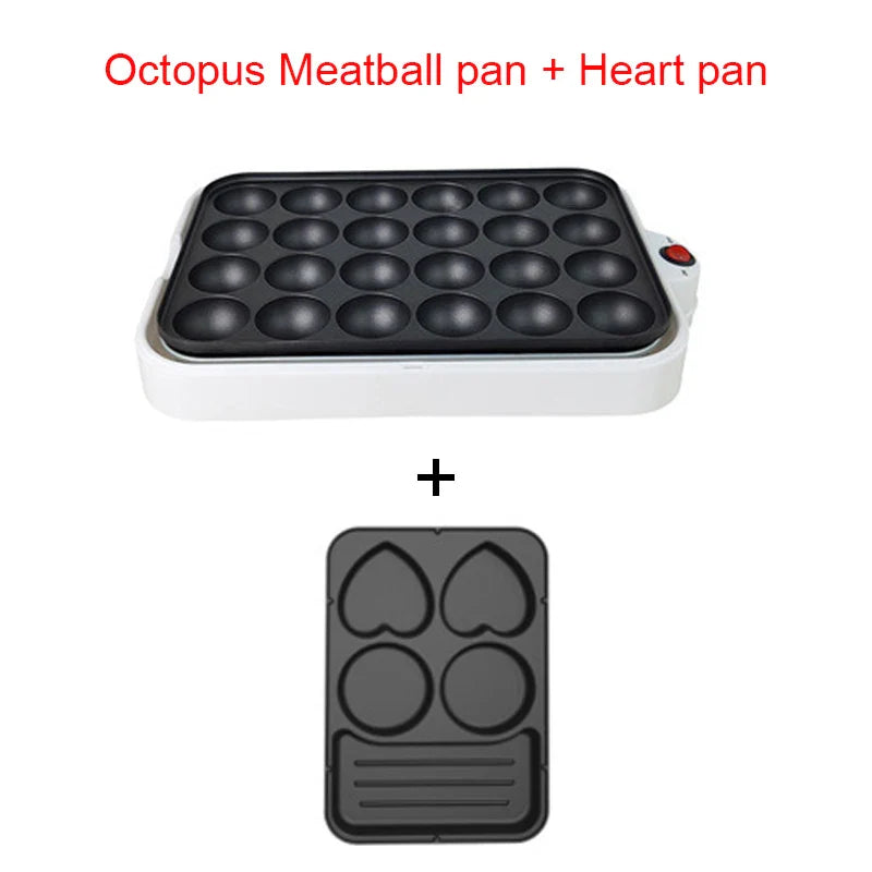 Electric Takoyaki Multi-Plate Grilling And Cake Maker