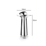 Silver Petal Stainless Steel Vase Candle Holder