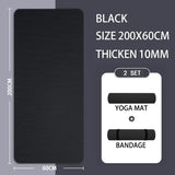 20Mm Thick Non-Slip Nbr Yoga Mat 200X60Cm