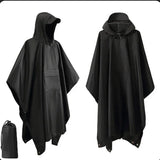 3 in 1 Waterproof Military Poncho Raincoat Tent