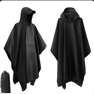 3 in 1 Waterproof Military Poncho Raincoat Tent