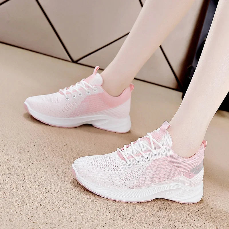 Breathable Women's Mesh Running Shoes with Soft Sole