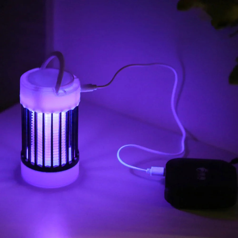 USB Rechargeable Mosquito Zapper UV Bug Trap Lamp
