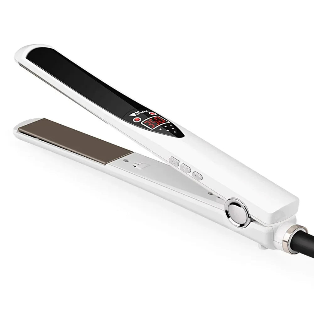 Professional Titanium Hair Straightener with Wide Nano Plates
