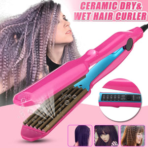Dual Use Ceramic Hair Crimper Curling Iron