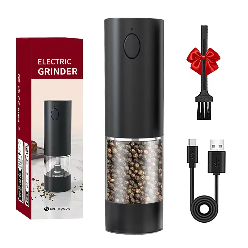 Stainless Steel Electric Pepper Grinder With Rechargeable Base