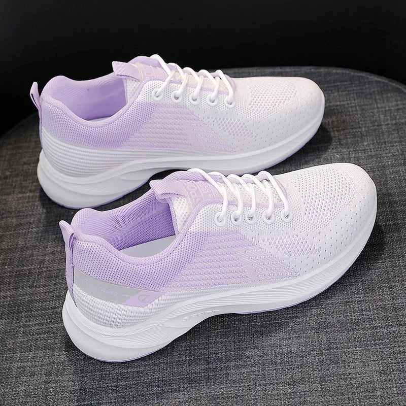 Breathable Women's Mesh Running Shoes with Soft Sole