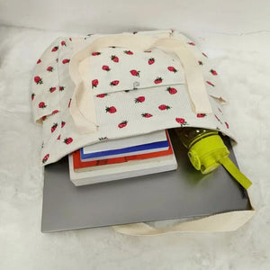 Corduroy Large Capacity Minimalist Tote Bag