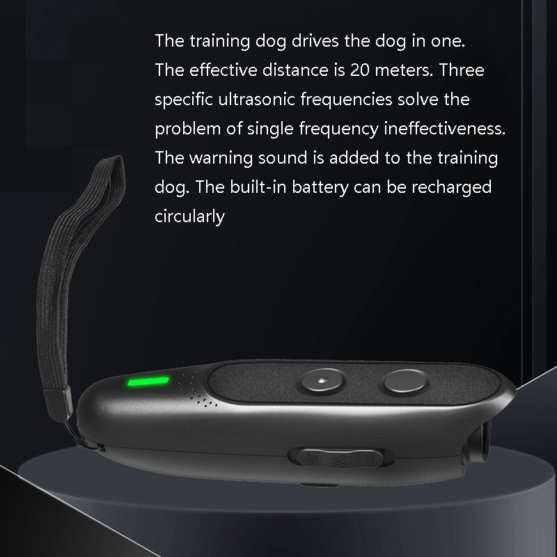 Rechargeable High-Power Ultrasonic Dog Bark Deterrent
