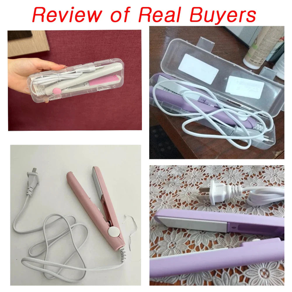 Mini Dual Voltage Hair Straightener & Curler