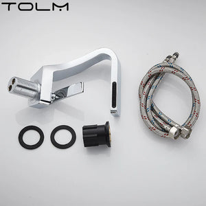 Modern Bathroom Waterfall Faucet with Single Handle