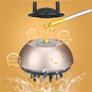 Stainless Steel Scalp Massager Comb with Liquid Dispenser