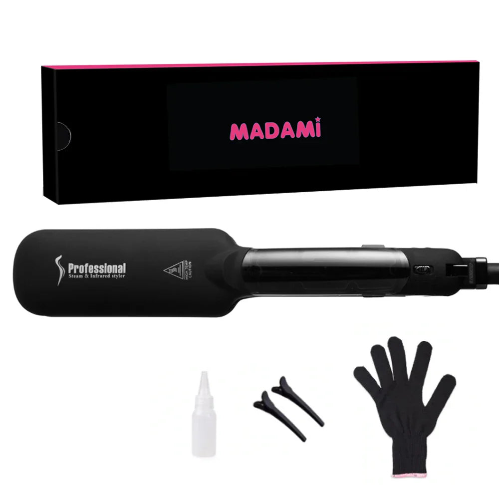 Infrared Steam Ceramic Hair Straightener with 450°F Heating