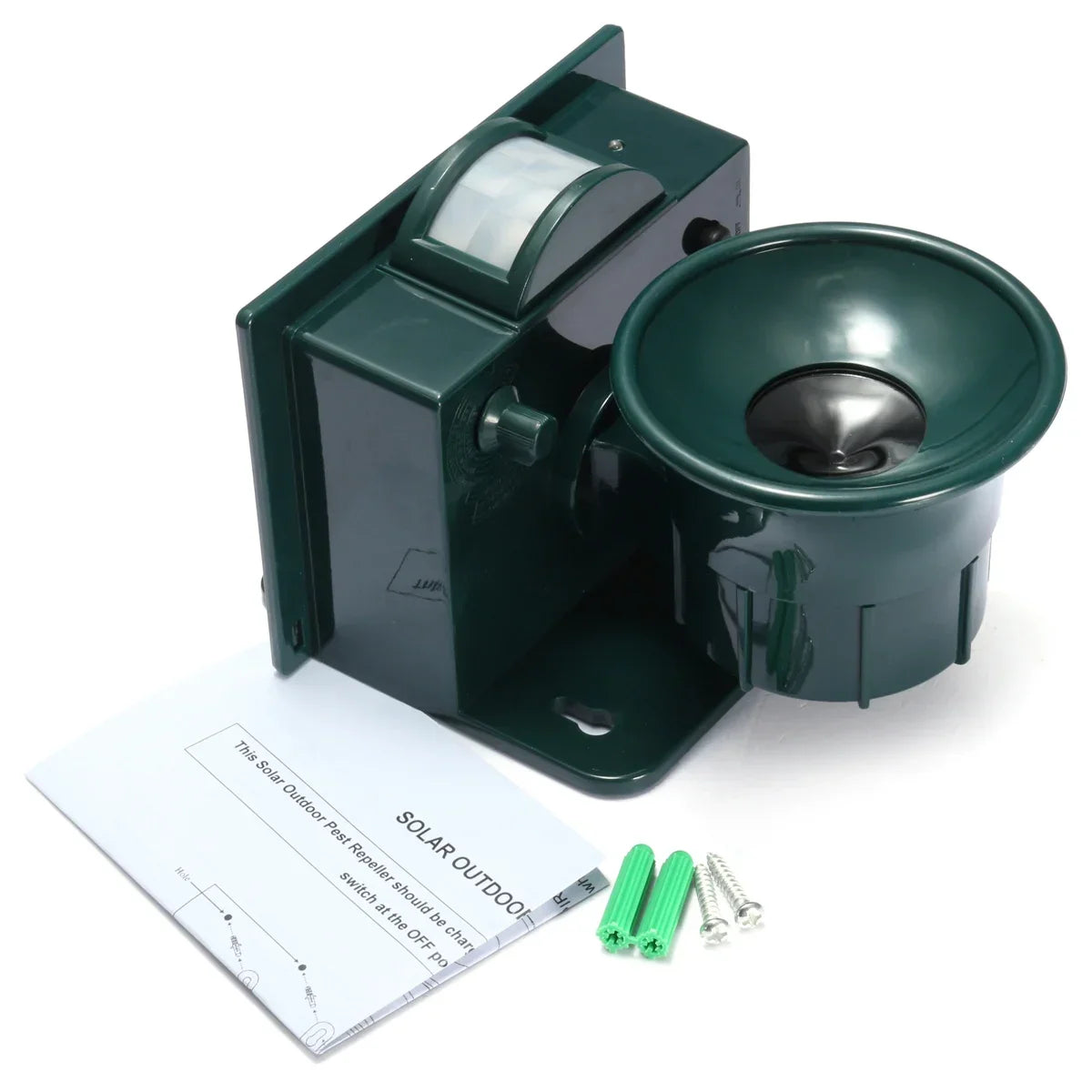 Ultrasonic Solar-Powered Waterproof Outdoor Animal Repellent